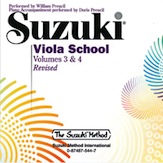 Suzuki Viola School CD, Volume 3 & 4 (Revised) [Viola]