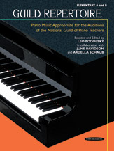 Guild Repertoire: Piano Music Appropriate for the Auditions of the National Guild of Piano Teachers, piano