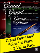 Grand One-Hand Solos for Piano: Books 1-3 Value Pack