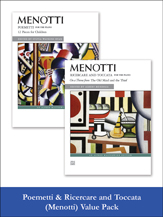 Menotti: Poemetti and Ricercare & Toccata (Value Pack) [Piano] Piano