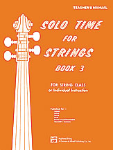Solo Time for Strings Book 3 - Score