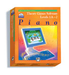 Alfred's Basic Piano Library Theory Games for Windows/Macintosh  (Version 2.0) - Levels 1A, 1B, 2 [P