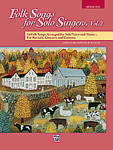 Folk Songs for Solo Singers Vol 2 Medium High Book Only Medium Hig