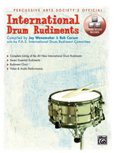 Alfred Wanamaker/carson International Drum Rudiments Book / CD