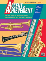AOA Tenor Sax Bk. 3 Accent on Achievment Book