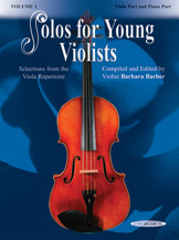 Alfred  Barber B  Solos for Young Violists Volume 1 - Viola / Piano