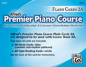 Premier Piano Course: Flash Cards - 2A