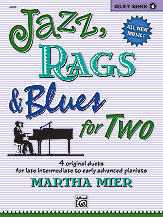 Jazz, Rags & Blues for Two, Book 4 [Piano]