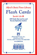 Alfred's Basic Piano Library: Flash Cards, Levels 1A & 1B [Piano]
