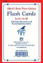 Alfred's Basic Piano Library: Flash Cards, Levels 1A & 1B [Piano] Flash Cards