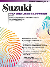 Suzuki Viola School - Volume 1 by Suzuki Shinichi for MIDI Diskette (Vol 1 - MIDI Disk and Cd)