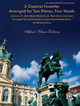 Five Classical Favorites Arranged For 2 Pianos