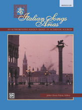 Alfred  Paton  26 Italian Songs and Arias - Medium Low Voice - Book only