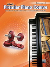 Alfred    Premier Piano Course: Technique Book 4