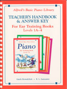 Alfred    Alfred's Basic Piano Library - Ear Training Teacher's Handbook & Answer Key - Levels 1A-4
