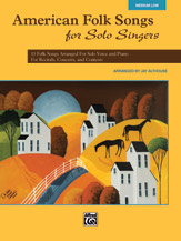 Alfred  Althouse  American Folk Songs for Solo Singers - Medium Low Voice - Book Only