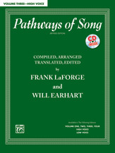 Alfred LaForge/Earhart        Pathways of Song Volume 3 - High Voice - Book/CD
