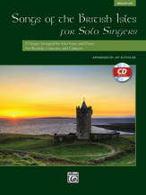 Alfred  Jay Althouse  Songs of the British Isles for Solo Singers - Medium Low Voice - Book / CD