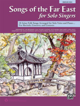 Alfred various Songs of the Far East for Solos Singers - Medium High Voice - Book Only