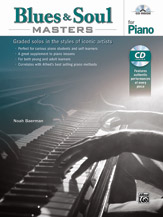 Alfred Baerman N   Blues & Soul Masters for Piano - Keyboard  / Piano Book / CD