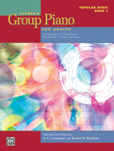 Alfred's Group Piano for Adults Popular Music 1 -