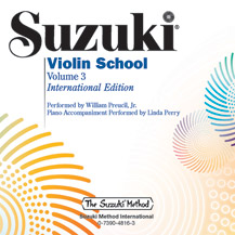 Suzuki Violin School, Volume 3 CD - International Edition -