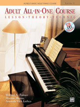 Alfred's Basic Adult All-in-One Piano Course Book 1 w/CD
