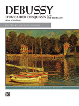 Alfred Debussy Hinson  D'un cahier d'esquisses - Piano Solo Sheet