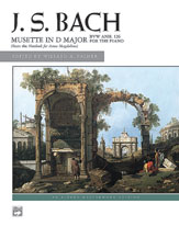 Alfred Bach Palmer Mussette in D Major, BWV Anh. 126 - Piano Solo Sheet