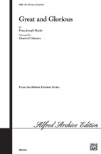 Great & Glorious by Haydn Joseph - Manney Charles - for SATB