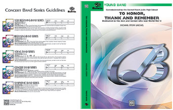 To Honor, Thank And Remember - Band Arrangement