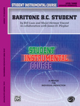 Alfred    Student Instrumental Course - Baritone BC Student Level 3 - Baritone Bass Clef