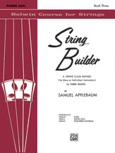 Alfred Applebaum   String Builder Book 3 - Piano Accompaniment