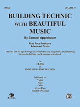 Alfred Applebaum   Building Technic with Beautiful Music Book 4 - String Bass