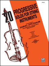 20 Progressive Solos For Strings by - Applebaum Samuel - for Viola
