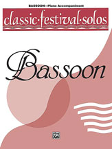 Alfred    Classic Festival Solos for Bassoon Volume 1 - Piano Accompaniment