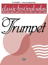 Alfred    Classic Festival Solos for Trumpet Volume 1 - Piano Accompaniment