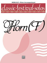 Alfred    Classic Festival Solos for F Horn Volume 1 - Piano Accompaniment
