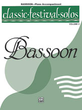 Alfred    Classic Festival Solos for Bassoon Volume 2 - Piano Accompaniment