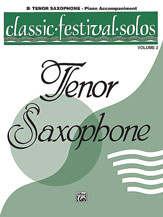 Alfred Classic Festival Solos for Tenor Sax Volume 2 - Piano Accompaniment
