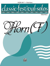 Alfred    Classic Festival Solos for F Horn Volume 2 - Solo Book