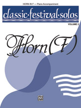 Classic Festival Solos (Horn in F), Volume 2 Piano Acc. [Piano Acc.]