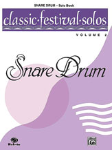 Alfred    Classic Festival Solos for Snare Drum Volume 2 - Solo Book