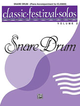 Alfred    Classic Festival Solos for Snare Drum Volume 2 - Piano Accompaniment