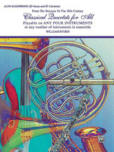 Alfred various Ryden W  Classical Quartets for All - Alto Saxophone