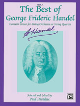 Alfred Handel Paradise P  Best of Handel - Viola