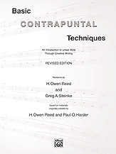 Basic Contrapuntal Techniques by Reed and Harder for Text w/ Audio