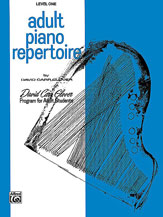 Warner Brothers Glover   Adult Piano Repertoire Level 1