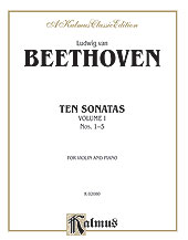 Ten Violin Sonatas, Volume I (Nos. 1-5) [Violin]