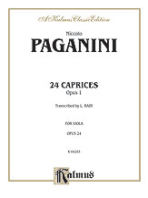 Twenty-four Caprices, Op. 1 [Viola Solo]